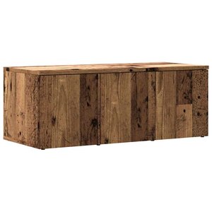 vidaXL Meuble TV vieux bois 80x34x30 cm bois d'ingénierie