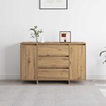 vidaXL Buffet chêne artisanal 120 x 41 x 75 cm Bois d'ingénierie
