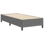 vidaXL Cadre de lit Gris clair 90 x 190 cm Tissu en velours côtelé
