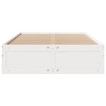 vidaXL Cadre de lit sans matelas avec tiroirs 140x190 cm bois de pin