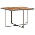 vidaXL Ensemble à manger de jardin 9 Pièces coussins gris résine tressée