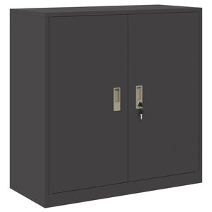 vidaXL Armoire de rangement Noir 90 x 40 x 90 cm Acier