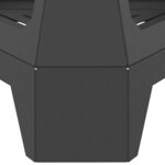 vidaXL Braise Noir 50 x 43 x 52 cm Acier