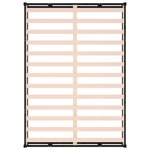 vidaXL Cadre de lit sans matelas noir 120x190 cm bois massif
