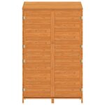 vidaXL Remise de jardin Marron 102x52x174 5 cm Bois de sapin solide