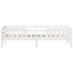 vidaXL Cadre de lit sans matelas blanc 80x200 cm bois massif de pin