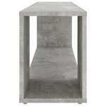 vidaXL Meuble TV Gris béton 100x24x32 cm Bois d'ingénierie