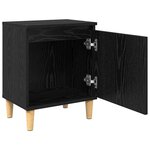vidaXL Cabinet de chevet Chêne noir 40 x 30 x 50 cm Bois d'ingénierie