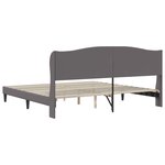 vidaXL Cadre de lit avec tête de lit Gris 180 x 200 cm Simili cuir
