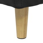 vidaXL Pouf de rangement avec coussin Noir 40 x 40 x 45 cm Simili cuir