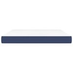 vidaXL Matelas de lit à ressorts ensachés fermeté moyenne Bleu 160x200x20 cm Tissu