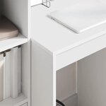 vidaXL Bureau Blanc 60 x 50 x 76 cm Bois d'ingénierie