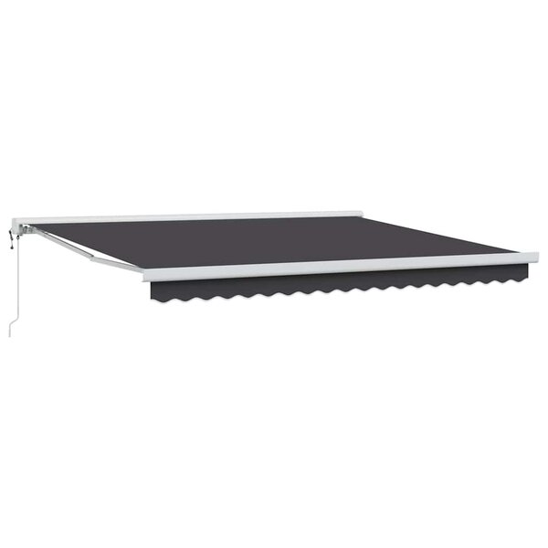 vidaXL Auvent Rétractable Anthracite 400 × 300 cm Tissu  Métal