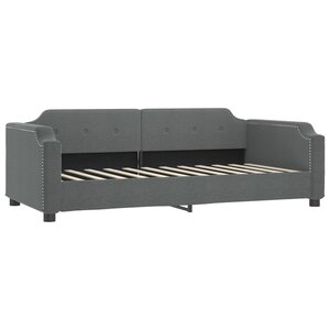 vidaXL Lit de repos gris foncé 100x200 cm tissu