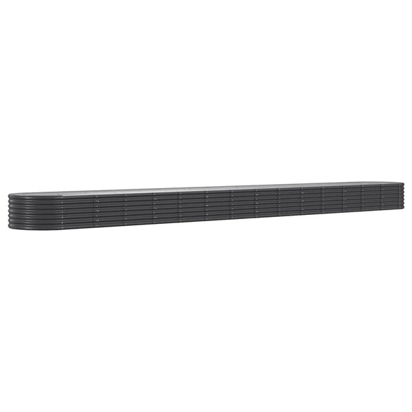 vidaXL Lit surélevé de jardin Acier enduit de poudre Anthracite