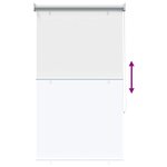 vidaXL Store roulant extérieur protection UV Blanc Polyester
