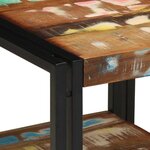 vidaXL Table basse Multicolore 40 x 40 x 38 cm Bois Recyclé Solide