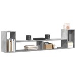 vidaXL Meubles TV 2 Pièces gris béton 100x30x50 cm bois d'ingénierie