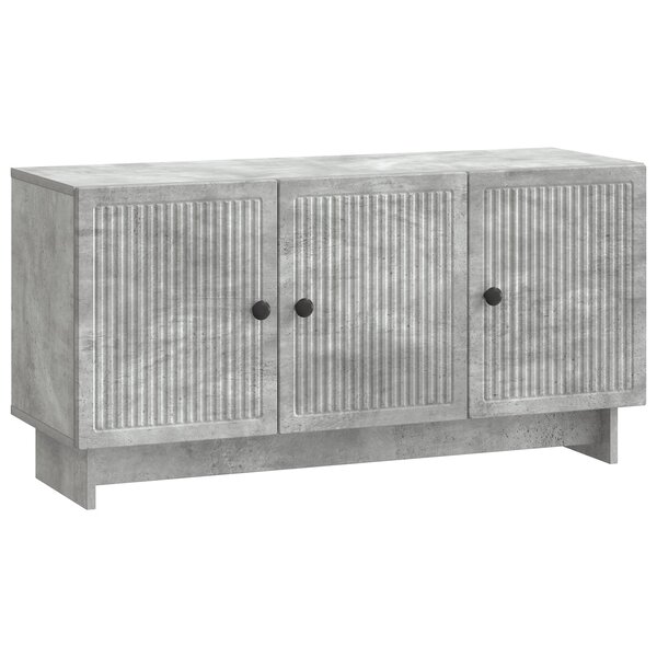 vidaXL Meuble TV 99 x 34 5 x 50 cm Gris béton Bois d'ingénierie