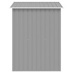 vidaXL Abri de stockage pour jardin Métal Gris 204 x 132 x 186 cm