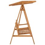 vidaXL Balancelle 170 cm Bois de teck massif
