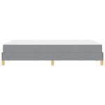 vidaXL Lit à ressorts avec matelas Gris clair 120 x 200 cm tissu