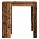 vidaXL Table de bar vieux bois 102x70x103 5 cm bois d'ingénierie