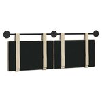 vidaXL Tête de lit suspendue Crème Tissu