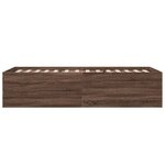 vidaXL Cadre de lit sans matelas chêne marron 100x200 cm