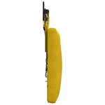 vidaXL Tête de lit suspendue Jaune Velours
