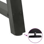 vidaXL Pieds de table basse en forme de A 2 pièces Anthracite 50 x (42-43) cm Acier