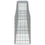 vidaXL Paniers à gabions arqués 8 Pièces 400x50x80/100 cm Fer galvanisé