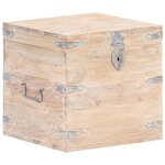 vidaXL Coffre 40x40x40 cm Bois d'acacia solide