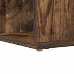vidaXL Bureau d'angle avec étagère Chêne fumé 101.5 x 149.5 x 149.5 cm