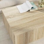 vidaXL Table basse Chêne Sonoma 95 x 55 x 31 cm Bois d'ingénierie