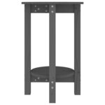 vidaXL Table basse Gris Ø 40x60 cm Bois massif de pin