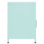 vidaXL Table de chevet Vert menthe 35x35x51 cm Acier
