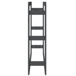 vidaXL Support pour bois de chauffage Gris 100x25x100 cm Bois de pin