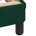 vidaXL Lit avec matelas Dover vert foncé 180x200 cm velours