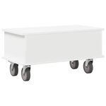 vidaXL Meuble TV Blanc 68 5 x 35 x 35 cm Bois d'ingénierie