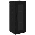 vidaXL Haut Armoire Chêne noir 69 5 x 34 x 180 cm Bois d'ingénierie