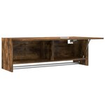 vidaXL Garde-robe Chêne fumé 100x32 5x35 cm Bois d'ingénierie