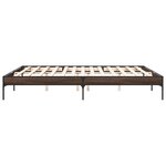vidaXL Cadre de lit sans matelas chêne marron 200x200 cm
