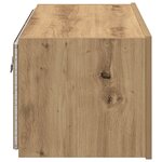 vidaXL Meuble TV mural Montage mural Chêne artisanal 80 x 35 x 31 cm