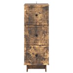 vidaXL Armoire à tiroirs Chêne fumé 33 x 34 5 x 90 cm