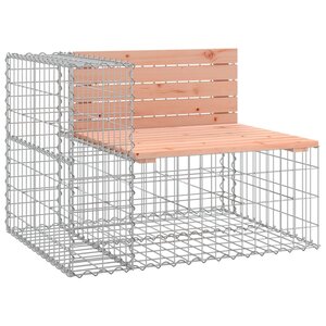 vidaXL Banc jardin design gabion 92x71x65 5 cm bois massif de douglas