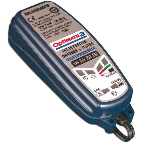 JARDIN PRATIQUE Chargeur de batterie OPTIMATE 3, de 2 a 30 Ah avec fonction désulfatation