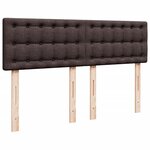 vidaXL Sommier à lattes de lit avec matelas Marron foncé 160x200 cm