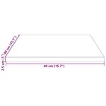 vidaXL Dessus de table 40x40x2 5 cm bois de pin massif