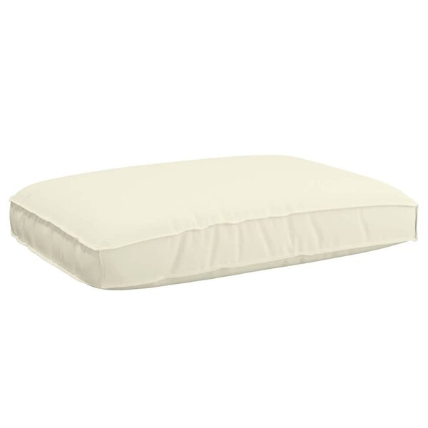 vidaXL Coussin pour assise de palette Crème 120 x 80 x 12 cm